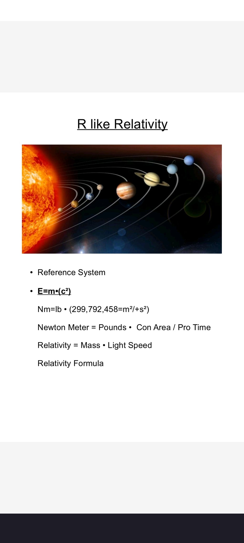 PHYSICS ABC INCL. E/V³=M•(V¹) DYNAMICS FORMULA (V³ Volume and V Volt, v¹ Speed, V⁴ Input and v⁴ Output)